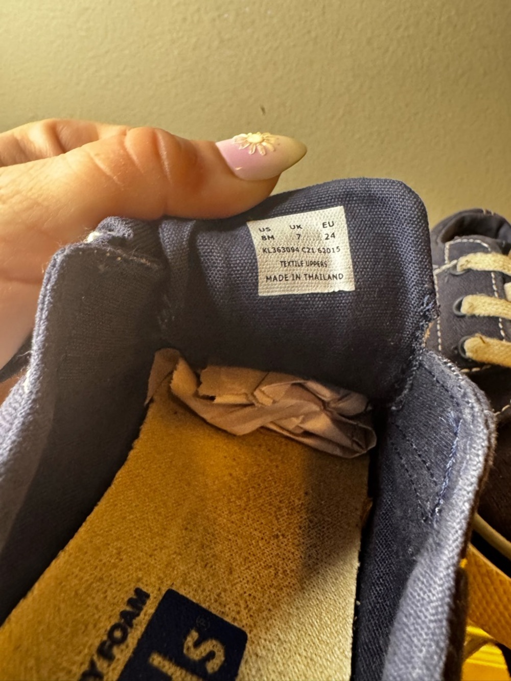 EUC Keds Kids Navy Canvas Sneakers with White Soles Toddler Size 8 - Picture 7 of 9